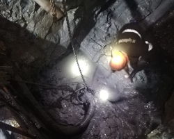 Solidpump в подземной шахте